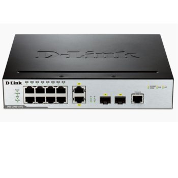 Суич D-Link DGS-3000-10TC 8Port 10/100Mbps Layer 2 Managed Switch, 2-port Combo 1000Mbps BaseT/SFP | JAR Computers Switch D-Link DGS-3000-10TC 8Port 10/100Mbps Layer