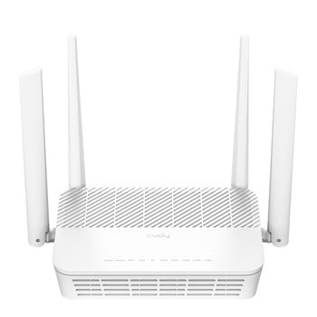 Рутер Cudy WR3000S, 3000Mbps, 2.4GHz(574Mbps)/5GHz(2402Mbps), Wireless AX, 4x LAN 10/100/1000, 1x WAN 10/100/1000, 4x външни антени, MU-MIMO | JAR Computers Cudy WR3000S