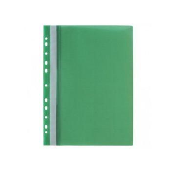 PVC папка, европерфорация, зелена, A4 (цена за 10бр.) | JAR Computers Папка PVC европерфорация зелена