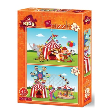 Пъзел Art Puzzle Циркът и забавният 2 в 1 59 части
