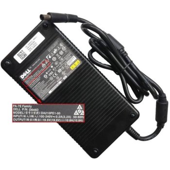 Захранване (оригинално) за лаптопи Dell Precision M2400/4400/4500/4600/6400/6500, 19.5V/10.8A/210W | JAR Computers Dell 19.5V, 10.8A, 210W