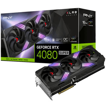 Видео карта Nvidia GF RTX 4080 Super, 16GB, PNY XLR8 Gaming Verto Epic-X RGB, OC, PCI-E 4.0, GDDR6X, 256-bit, DisplayPort, HDMI | JAR Computers PNY GF RTX 4080 Super XLR8 VCG4080S16TFXXPB1-O
