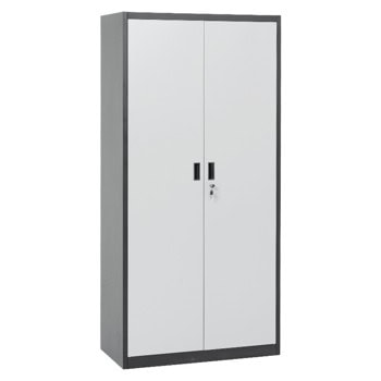 метален шкаф carmen cr-1226 l sand черен-сребърен