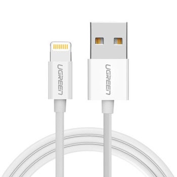 Кабел Ugreen US155, от USB A(м) към Lightning(м), 2m, бял | JAR Computers Кабел Ugreen US155 20730