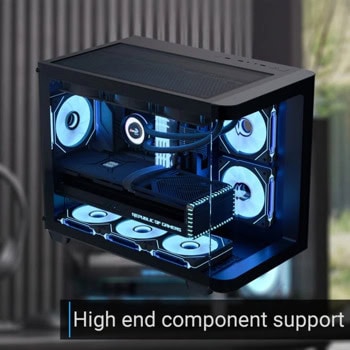 кутия aerocool p300c-g-bk-v1 черна