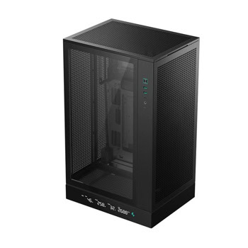 Кутия DeepCool CH270 Digital, microATX/Mini-ITX, 1x USB 3.2 Gen 2 Type-C, с прозорец, черна, без захранване | JAR Computers DeepCool кутия Case mATX - CH270 DIGITAL