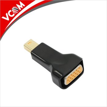 Преходник VCom CA335, от Mini DisplayPort(м) към VGA(ж), черен | JAR Computers VCom от Mini DisplayPort(м) към VGA(ж) CA335