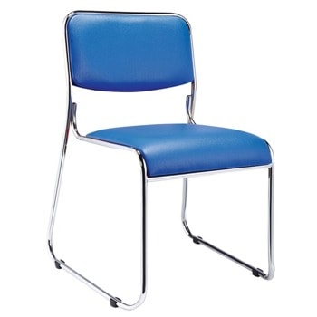 Посетителски стол RFG Axo M, до 120кг, еко кожа, син image