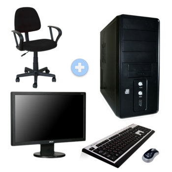 PC "Перфект" & 20" (~51 cm) Acer V203Hb +подарък…