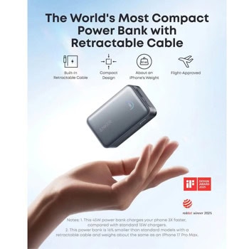 Anker Nano Power Bank 10K Black A1638H11 | JAR Computers Anker Nano Power Bank 10K Black A1638H11