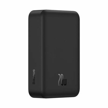 Външна батерия /power bank/ Baseus Magnetic Mini Wireless, 20 000mAh, черна, 20W, USB C | JAR Computers baseus magnetic mini wireless black