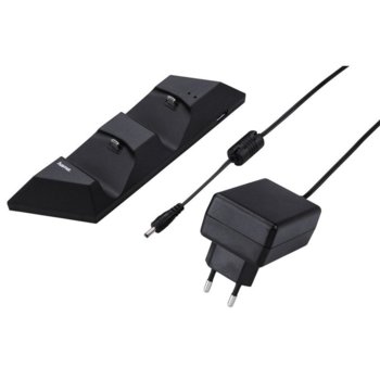 Докинг станция Hama 54481, за PlayStation DualShock 4 геймпадове, до 2 броя геймпадове, 2x USB Type A(ж), черна | JAR Computers HAMA-54481