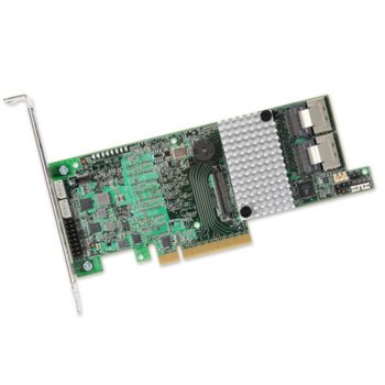 RAID контролер LSI MegaRAID SAS 9271-8iCC, PCI-E 3.0 към 2x Mini-SAS (SFF8087), SATA/SAS 6Gb/s, 2 портов, 1GB RAM, поддържа RAID 0, 1, 5, 6, 10, 50, and 60 | JAR Computers LSI MegaRAID SAS 9271-8iCC LSI00334