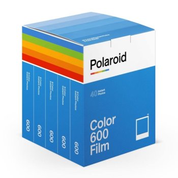 Фотохартия Polaroid Color Film for 600 - x40 film pack, 4 x 3 inch, за Polaroid 600, 5x 8 листа image