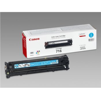Касета за Canon i-SENSYS LBP5050, LBP5050n, MF8030Cn, MF8040Cn, MF8050Cn - Cyan - CRG-716C - P№ 1979B002 - 1 500K | JAR Computers Canon CRG-716C (1979B002) Cyan