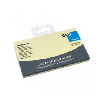 Самозалепващи листчета Info, 100л., размер 125x75mm, жълти | JAR Computers Info Самозалепващи листчета