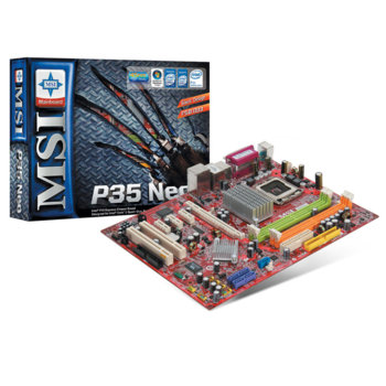 Дънна платка MSI P35 NEO-FI, P35, LGA775, DDR2, PCI-E, SB7.1, Lan1000, 1394, SATA, ATX, 3г. Гаранция | JAR Computers MSI P35 NEO-FI