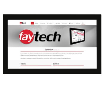 Индустриален монитор FAYTECH FT215TMHDKOB, 21.5"(54.61 cm), Full HD LED, VGA, HDMI, DVI-D, RS232 | JAR Computers FAYTECH 1010500371 FT215TMHDKOB