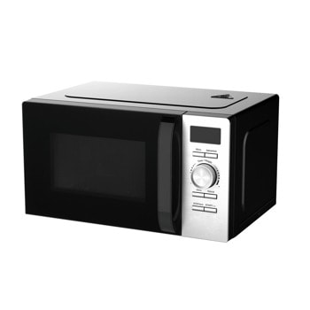 Микровълнова фурна Finlux FMO-2074BD, с грил, електронно управление, 700W, 20l обем, 5 степени на мощност, черна | JAR Computers Микровълнова фурна Finlux FMO-2074BD