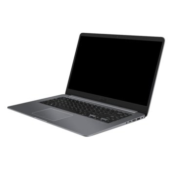 Лаптоп Asus S510UQ-BQ572 (сив), четириядрен Kaby Lake R Intel Core i7-8550U 1.8/4.0 GHz, 15.6" (39.62 cm) Full HD Anti-Glare LED-Backlit Display & GF 940MX 2GB DDR3, (HDMI), 8GB DDR4, 256GB SSD, 1x USB 3.1 Type-C, LINUX, 1.7 kg | JAR Computers Asus S510UQ-BQ572