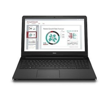 Лаптоп Dell Vostro 3568 (N064VN3568EMEA01_1805_HOM), двуядрен Skylake Intel Core i3-6006U 2.0GHz, 15.6"(39.62 cm) Full HD Anti-Glare Display(HDMI), 4GB DDR4, 1TB HDD, 2x USB 3.0, Windows 10, 2.18 kg | JAR Computers Dell Vostro 3568 (N064VN3568EMEA01_1805_HOM)