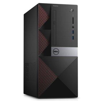 Настолен компютър Dell Vostro 3668 (N219VD3668EMEA01_WIN-14), четириядрен Kaby Lake Intel Core i5-7400 3.0/3.5 GHZ, Nvidia GeForce GT 710 2GB, 8GB DDR4, 1TB HDD, 2x USB 3.0, клавиатура и мишка, Windows 10 | JAR Computers Dell Vostro 3668 N219VD3668EMEA01_WIN-14