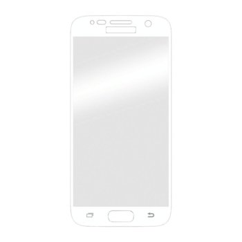 Протектор от закалено стъкло /Tempered Glass/ Hama 3D Full Screen Glass 173795 за Samsung Galaxy S7, бял | JAR Computers Hama 3D Full Screen Glass Protector 173795