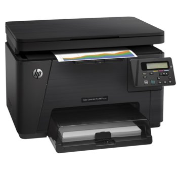 Мултифункционално лазерно устройство HP Color LaserJet Pro MFP M176n, принтер/скенер/копир, 600x600 dpi, 16стр/мин, LAN100Base-TX, A4 | JAR Computers HP Color LaserJet Pro MFP M176n (CF547A)