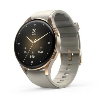 Смарт часовник Hama 8900, 1.32" (3.35cm) AMOLED дисплей, Bluetooth, измерване на пулс, кислород в кръвта, изгаряне на калории, сърдечен ритъм, следене на съня и време за тренировка, IP68 водоустойчивост, до 6 дни време на работа, златист | JAR Computers Смарт часовник Hama 8900 Gold 178613