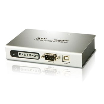 KVM суич ATEN UC4854, от 1x USB B(ж) към 4x DB-9(м), 1 устройство | JAR Computers ATEN UC4854 KVM Switch