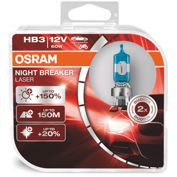 Автомобилна крушка Osram 9005NL, 60W, 1700lm, HB3, P20d, халогенна, 2 броя в опаковка | JAR Computers Osram 9005NL 60W 1700lm 9005NL