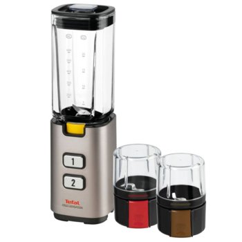 Блендер Tefal BL142A38, Click & Taste, вместимост 900мл, 2 скорости, 3 приставки, 300W | JAR Computers Tefal Click & Taste BL142A38