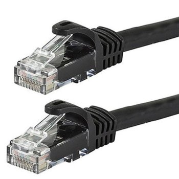 Пач кабел VCom, UTP, Cat 5e, екраниран, 5m, черен | JAR Computers VCom UTP Cat 5e 5m NP511B-BLACK-5m
