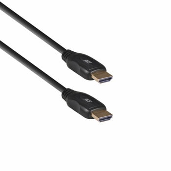 Кабел ACT AC3800, от HDMI(м) към HDMI(м), 1.5m, черен, 4K@60Hz | JAR Computers ACT AC3800