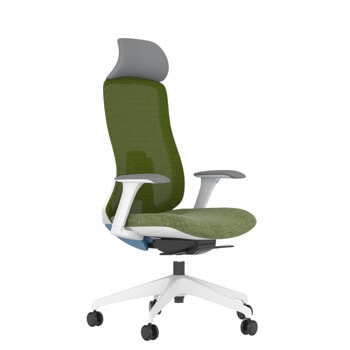 Работен стол Antares DARIO GREEN, до 120кг, дамаска/мрежа, синхронен механизъм, коригиране на дълбочината, заключване в позиция, лумбална опора, ергономичен, зелен | JAR Computers Работен стол Antares DARIO GREEN