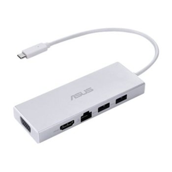 Докинг станция Asus OS200, 1x USB Type C (м) към HDMI (ж), VGA (ж), RJ45 (ж), 2x USB 3.0 (ж) image