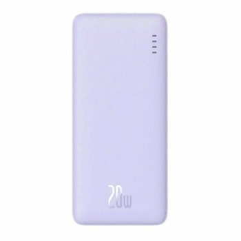 Bъншна батерия /power bank/ Baseus Airpow Fast Charging (P10022804513-00), 20 000mAh, лилава, 1x USB-A, 2x USB-C, 1x microUSB | JAR Computers Baseus Airpow Fast Charging P10022804513-00