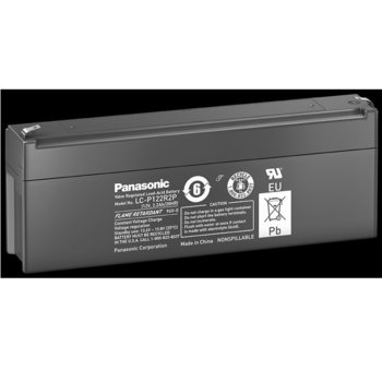Акумулаторна батерия Panasonic LC-R122R2PG, 12V, 2.2Ah, AGM | JAR Computers Оловен акумулатор LC-R122R2PG 12V 2.2Ah F1
