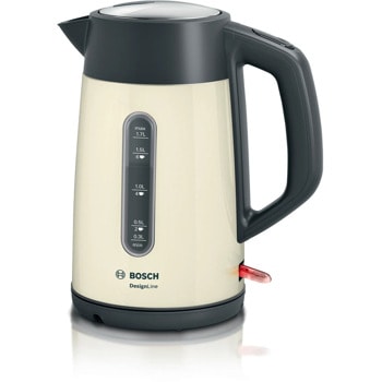 Електрическа кана Bosch TWK4P437, 1.7 л. вместимост, 2400W, бежова | JAR Computers Bosch TWK4P437