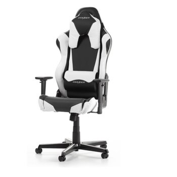 Геймърски стол DXRacer Racing Shield OH/RM1/NW, черен/бял | JAR Computers DXRacer RACING Shield OH/RM1/NW