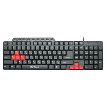 Клавиатура DeTech DE6085, мултимедийна, кирилизирана, USB, черна | JAR Computers Клавиатура DeTech DE6085