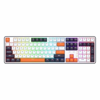 Клавиатура Redragon Wyvern, безжична/жична, механична, Mint Mambo суичове, гейминг, RGB подсветка, бяла, Bluetooth, USB, USB-C | JAR Computers Redragon Wyvern K689WBO-RGB-PRO