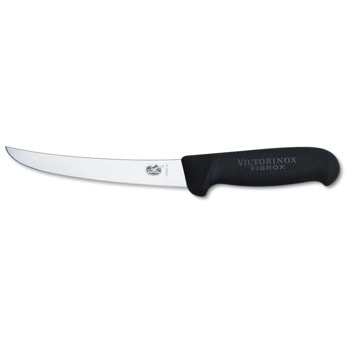 Нож за обезкостяване Victorinox Fibrox 5.6503.15, 15 см, неръждаема стомана, извито острие, черен | JAR Computers Victorinox Fibrox 5.6503.15