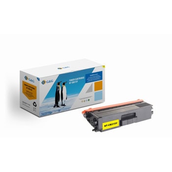 Тонер касета за Brother HL 4150/4170/4570CDW/MFC 9460CDN/9560/9970 - Yellow - TN-320Y TN-325Y - G&G - Неоригинална, заб.: 6000 брой копия | JAR Computers G&G TN-320Y TN-325Y