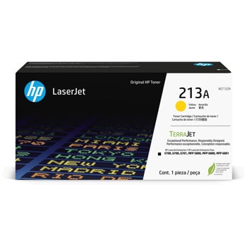 Тонер касета за HP LaserJet Enterprise Flow 5700/6700/6701/MFP 5800/MFP 6800/MFP 6801 - Yellow - W2132A - HP 213A - Оригинална, Заб.: 3000 брой копия | JAR Computers HP 213A Yellow W2132A
