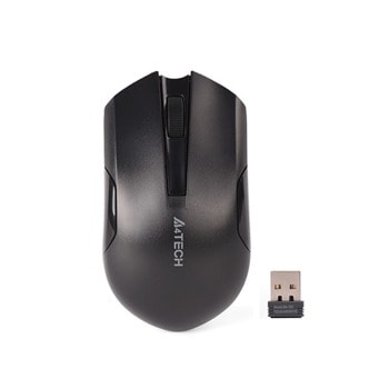 Мишка A4Tech G3-200N, оптична (1000 dpi), безжична, USB, черна | JAR Computers A4TECH G3-200N