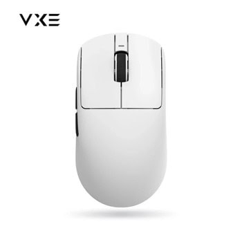 Мишка VXE Dragonfly R1, оптична 18 000 dpi, безжина, гейминг, PAW3395 сензор, бяла, Bluetooth, USB | JAR Computers Мишка VXE Dragonfly R1 бяла