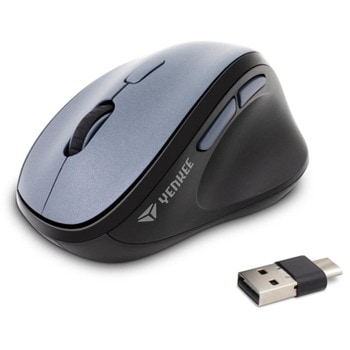 Мишка Yenkee YMS 5050, оптична (2400dpi), безжична, USB, черна, ергономична image