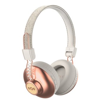 Слушалки House of Marley Positive Vibration 2 (EM-JH133-CP), безжични, микрофон, Bluetooth, бели (bronze) | JAR Computers House of Marley Positive Vibration 2 EM-JH133-CP