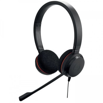 Слушалки Jabra Evolve 20 Stereo UC USB C/A, USB, USB-C, микрофон, контролер за повиквания, UC сертифицирани, черни | JAR Computers Jabra Evolve 20 Stereo UC USB C/A 4999-829-269